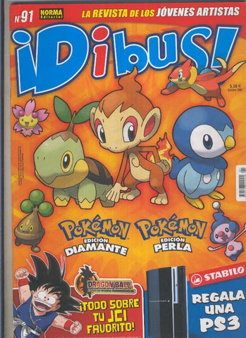 Revista Dibus numero 091 con poster dedicado a Nocturna una aventura magica