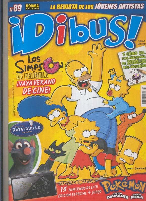 Dibus revista numero 089 con poster dedicado a Ratatouille