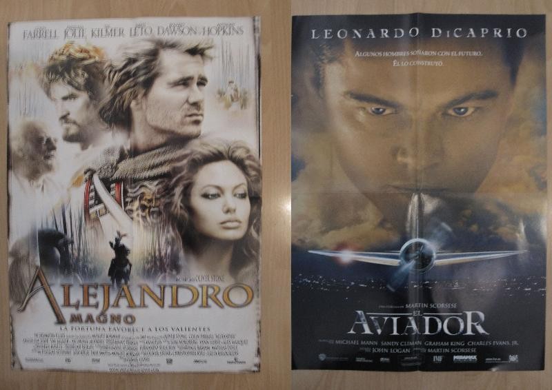 Poster doble cine: El Aviador y Alejandro Magno