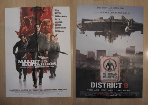 Poster doble cine: Malditos bastardos y District 9