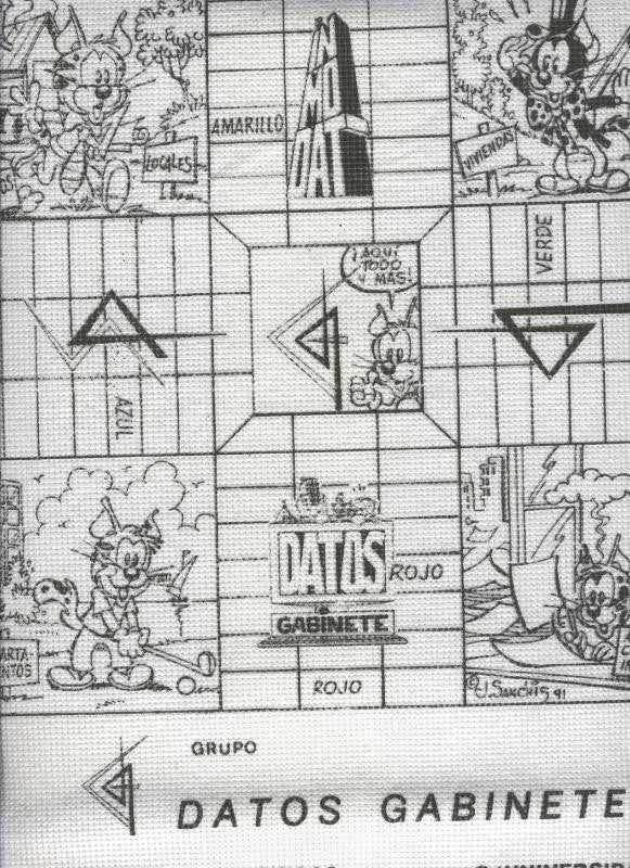 Calendario pared de tela para 1992 realizado por Jose Sanchis