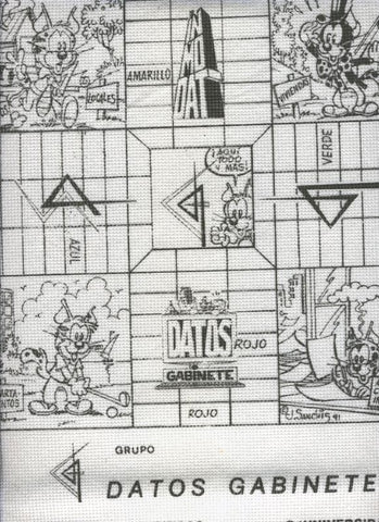 Calendario pared de tela para 1992 realizado por Jose Sanchis