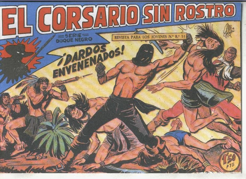 Facsimil: El Corsario sin Rostro numero 25: Dardos envenenados