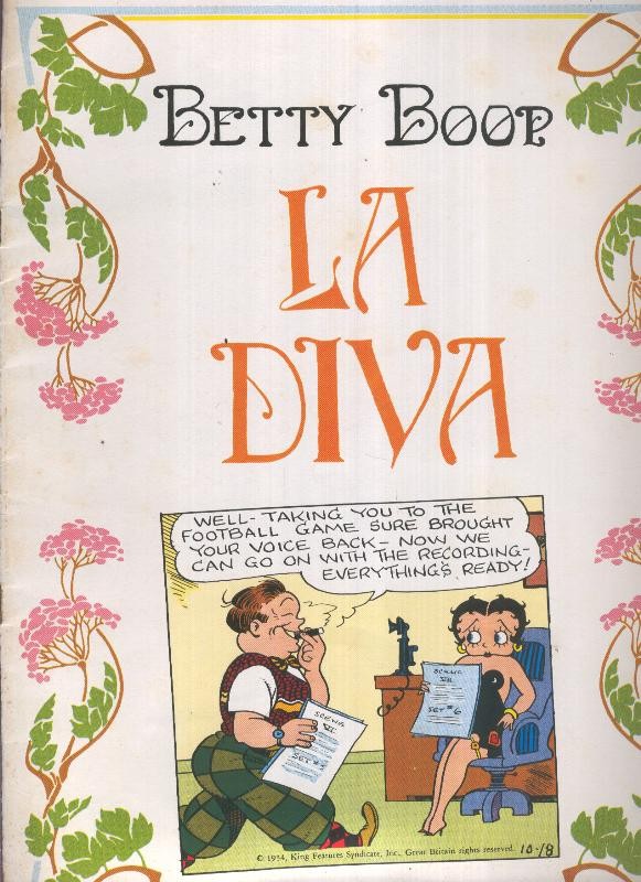Betty Boop: La diva (cubierta cogida con grapa)