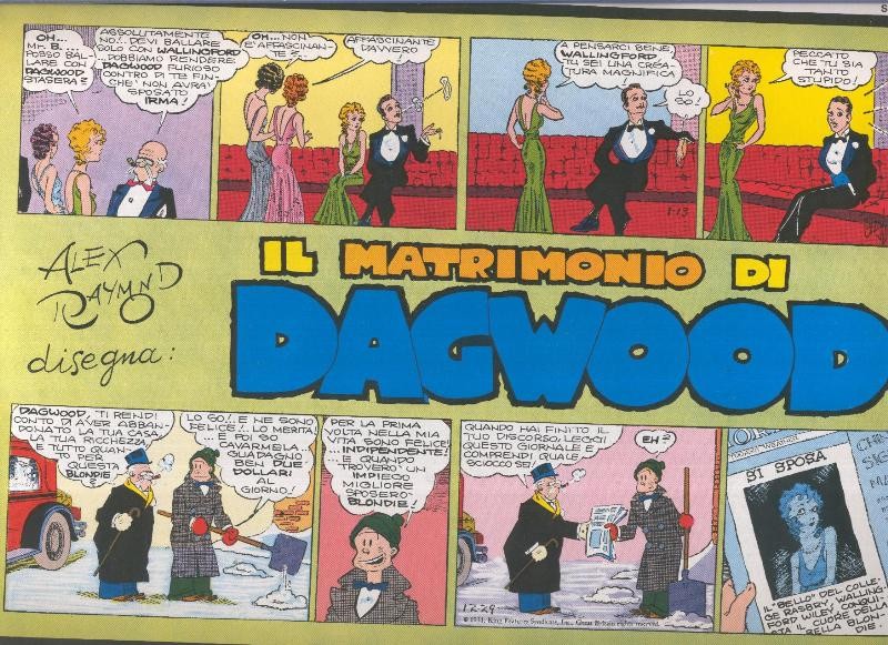 Blondie, edicio en italiano: Il matrimonio di Dagwood (cubierta suelta cogida con grapa)