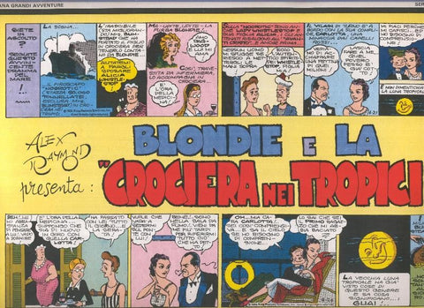 Blondie, edicio en italiano: La Crociera nei tropici (cubierta cogida con grapa)