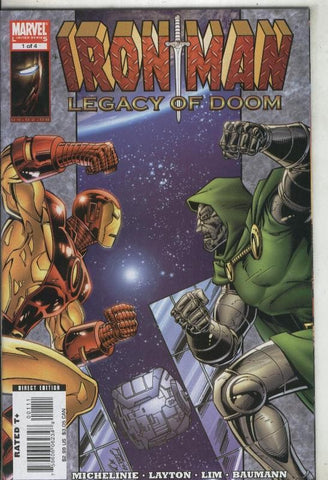 Iron Man Legacy of Doom numero 1 (algo estropeado lado superior lado lomo por mal almacenaje