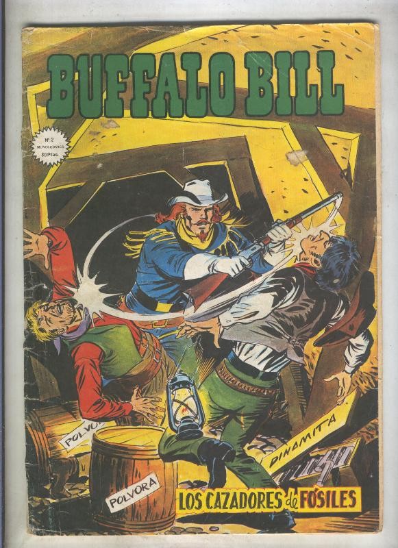 Buffalo Bill numero 02: Los cazadores de fosiles (numerado 2 en trasera)