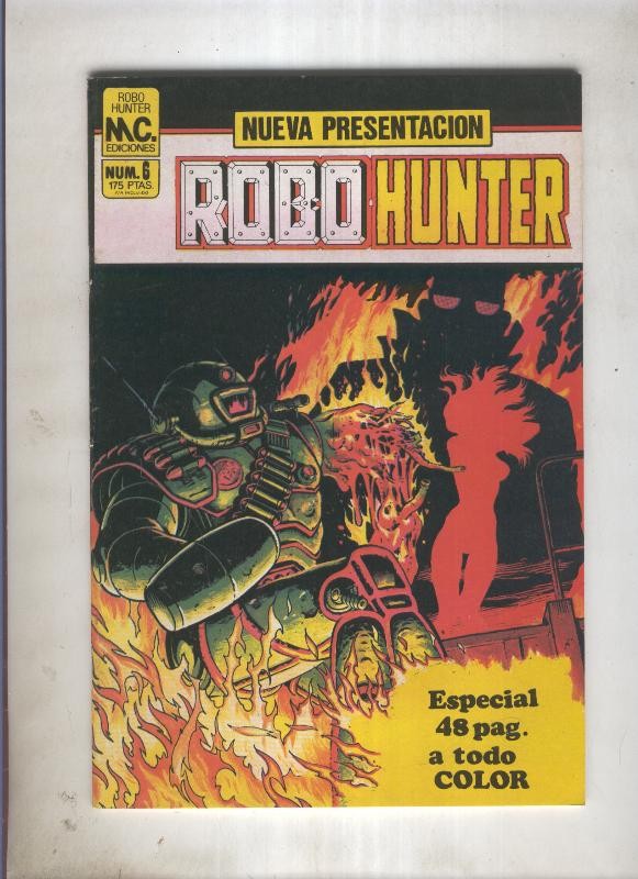 Robo Hunter numero 6: Bax The Burner (numerado 2 en trasera)