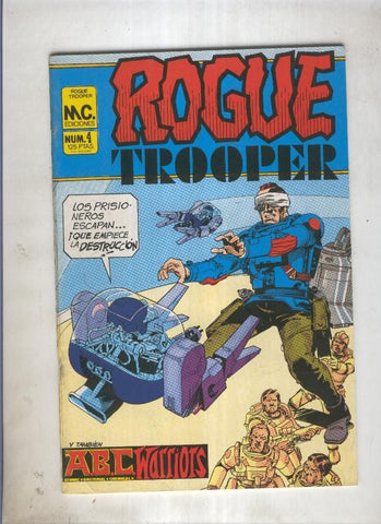 Rogue Trooper numero 4: Evacion (numerado 1 en trasera)