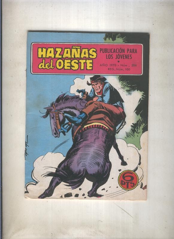 Hazañas del Oeste numero 206: todos me llaman cobarde (Buxade)