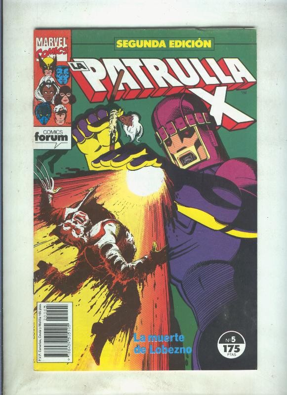La Patrulla X volumen 1 segunda edicion numero 05 (numerado 3 en trasera)