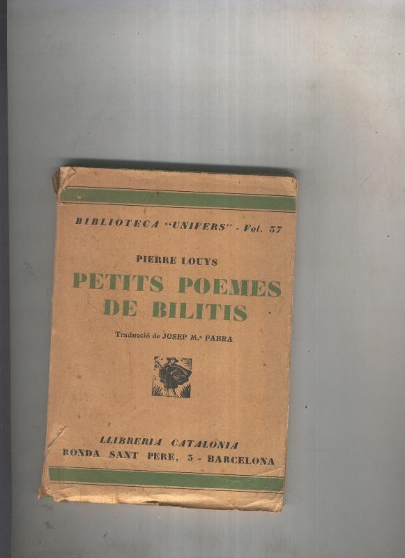 Petits poemes de Bilitis