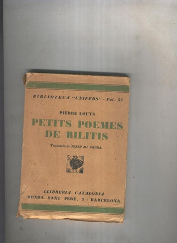 Petits poemes de Bilitis