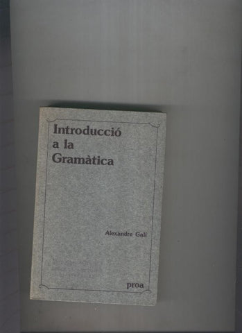 Introduccio a la gramatica