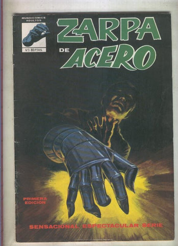 Zarpa de Acero de Mundicomics numero 1: Zarpa de Acero (numerado 1 en trasera)