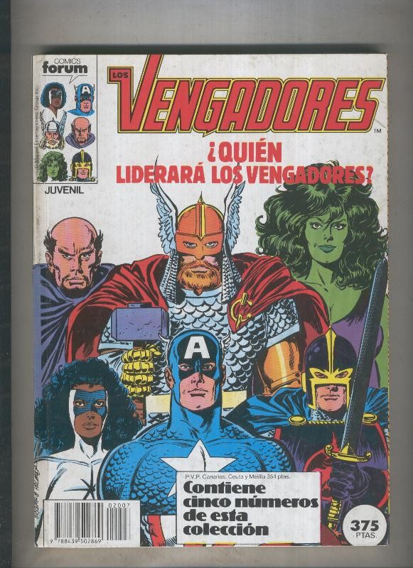 Los Vengadores volumen 1 retapado numeros 071 al 075  