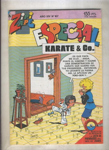 Zipi y Zape especial numero 167: Karate & Co (numerado 1 en trasera)