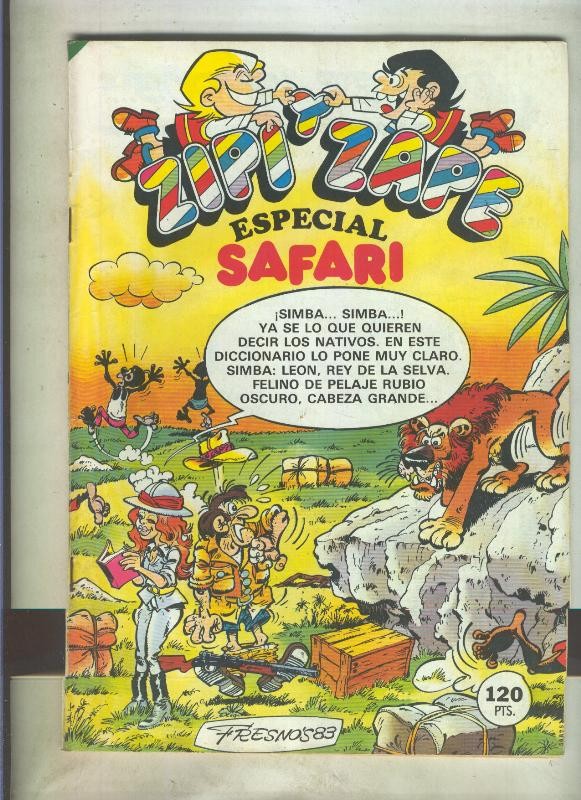 Zipi y Zape especial numero 137: Safari (numerado 1 en trasera)