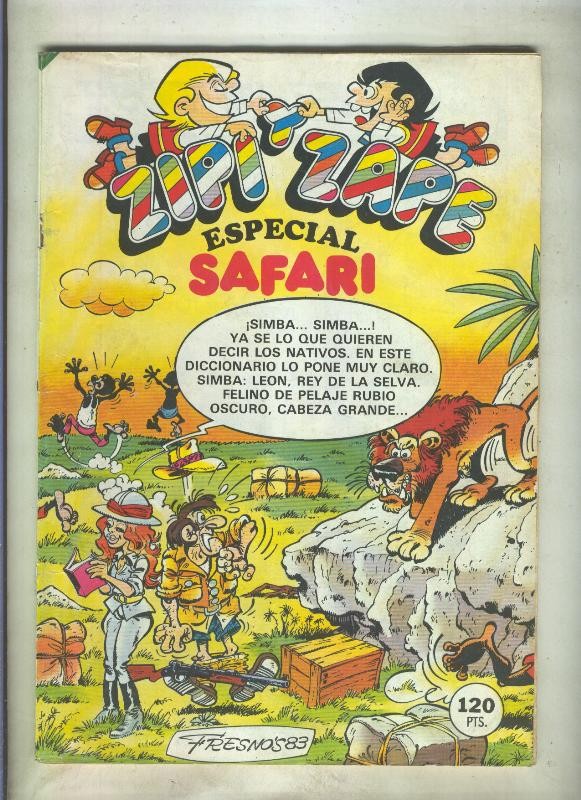 Zipi y Zape especial numero 137: Safari (numerado 2 en trasera)