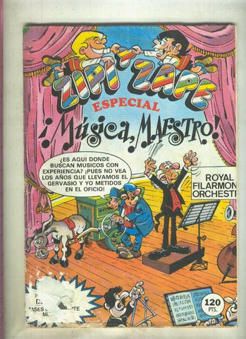 Zipi y Zape especial numero 125: Musica, Maestro (numerado 1 en traseera)