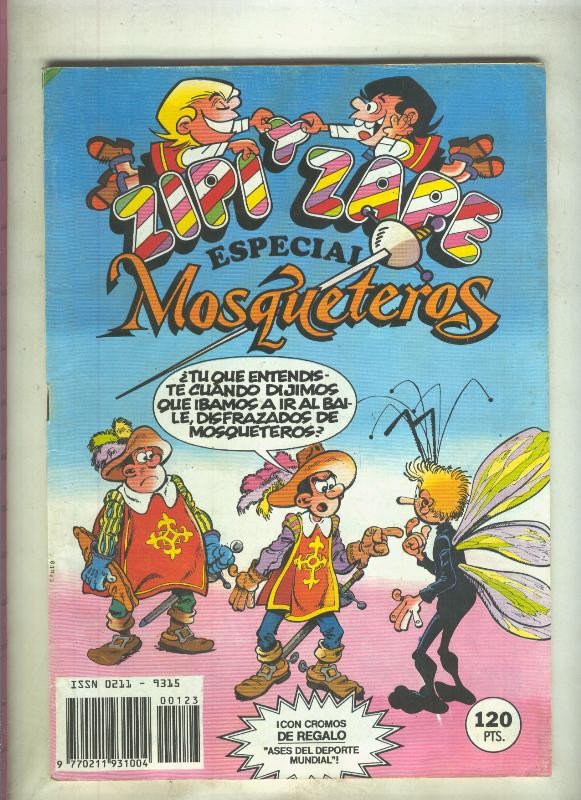 Zipi y Zape especial numero 123: Mosqueteros (numerado 2 en trasera)