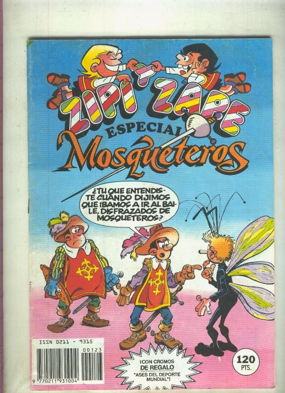 Zipi y Zape especial numero 123: Mosqueteros (numerado 3 en trasera)