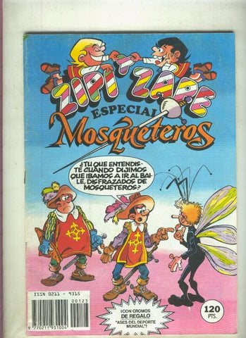 Zipi y Zape especial numero 123: Mosqueteros (numerado 3 en trasera)