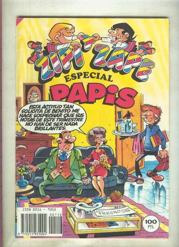 Zipi y Zape especial numero 116: Papis (numerado 3 en trasera)