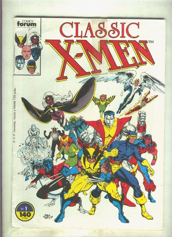 Classic X Men volumen 1 numero 01: Primera noche (numerado 3 en trasera)