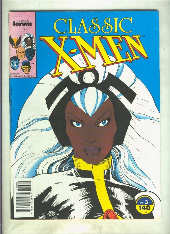 Classic X Men volumen 1 numero 03: Sendero de guerra (numerado 1 en trasera)