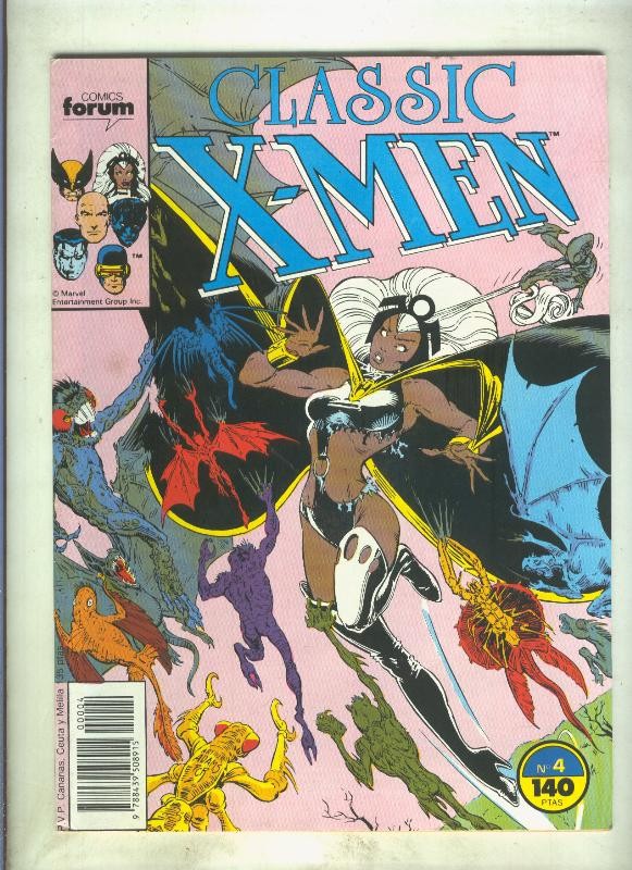 Classic X Men volumen 1 numero 04: La noche del demonio (numerado 1 en trasera)