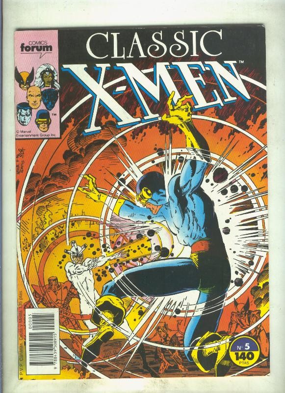 Classic X Men volumen 1 numero 05: Mi hermano, mi enemigo (numerado 1 en trasera)