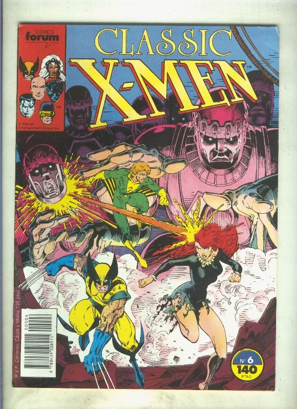 Classic X Men volumen 1 numero 06: Feliz Navidad, patrulla (numerado 3 en trasera)