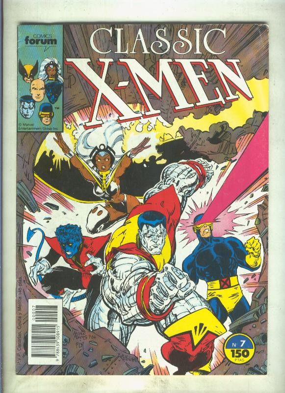 Classic X Men volumen 1 numero 07: La estrella de la muerte (numerado 1 en trasera)