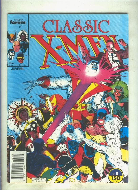 Classic X Men volumen 1 numero 08: No hay mayor amor (numerado 2 en trasera)