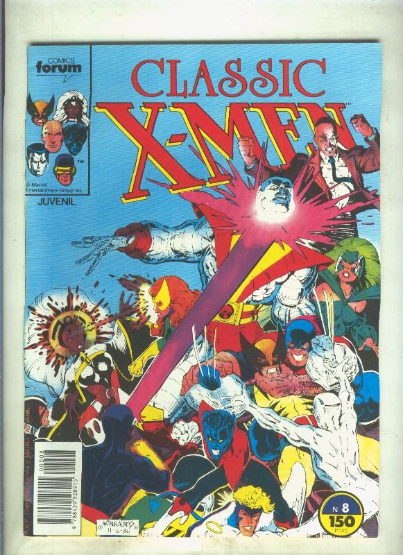 Classic X Men volumen 1 numero 08: No hay mayor amor (numerado 1 en trasera)
