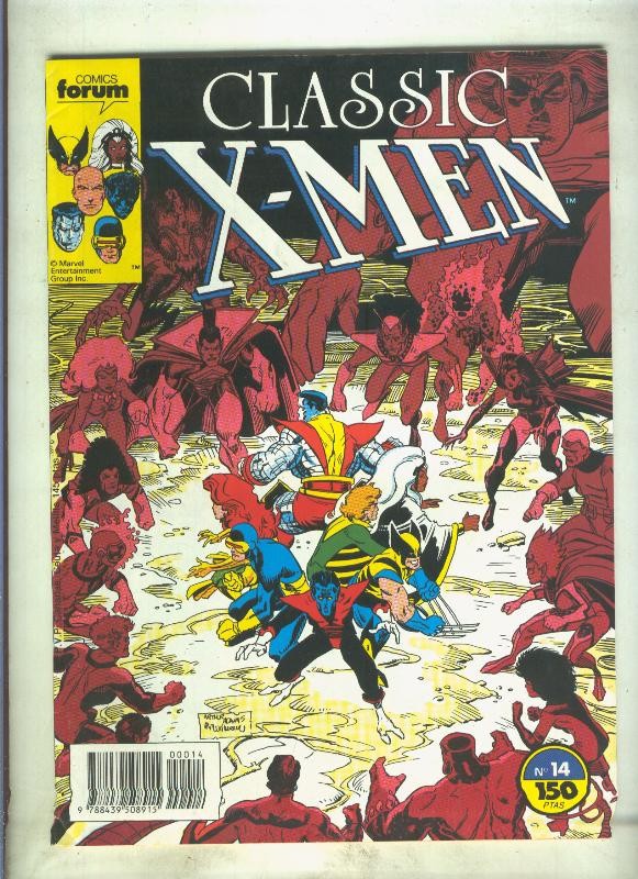 Classic X Men volumen 1 numero 14: Donde ningun hombre X ha estado nunca (numerado 2 en trasera)