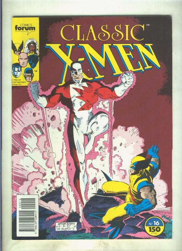 Classic X Men volumen 1 numero 16: Los heroes estan en casa (numerado 3 en trasera)