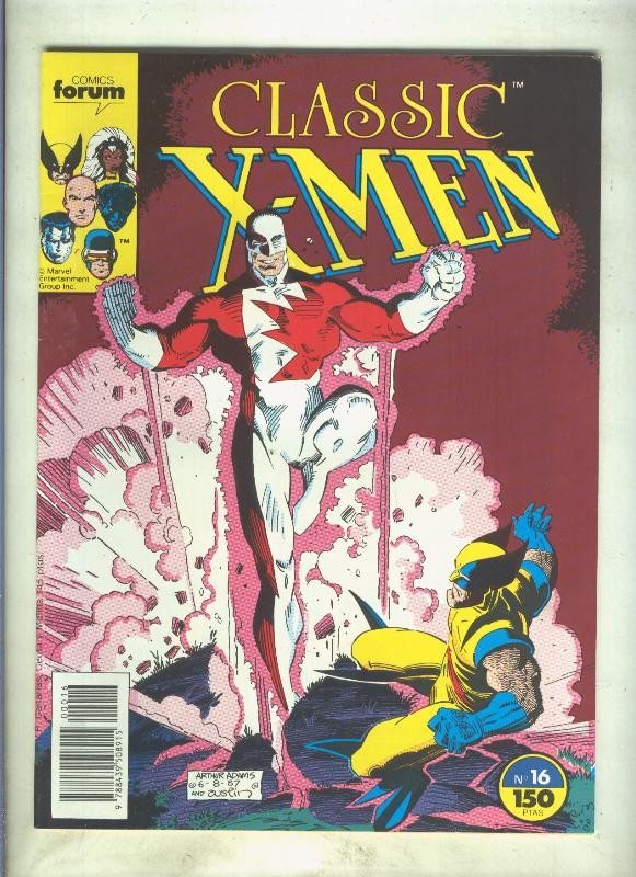 Classic X Men volumen 1 numero 16: Los heroes estan en casa (numerado 4 en trasera)