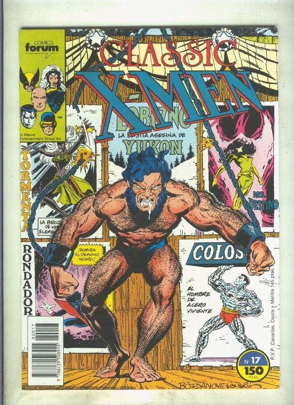Classic X Men volumen 1 numero 17: Juegos mentales (numerado 4 en trasera)