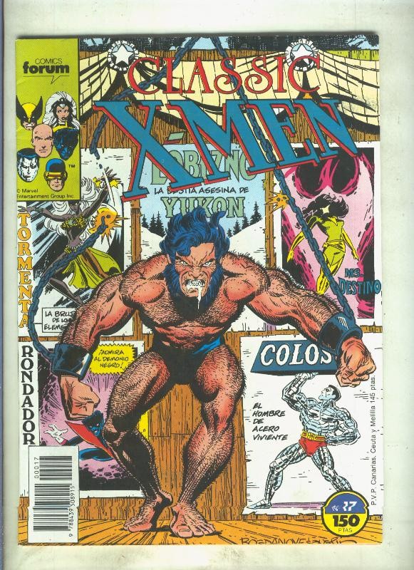 Classic X Men volumen 1 numero 17: Juegos mentales (numerado 3 en trasera)
