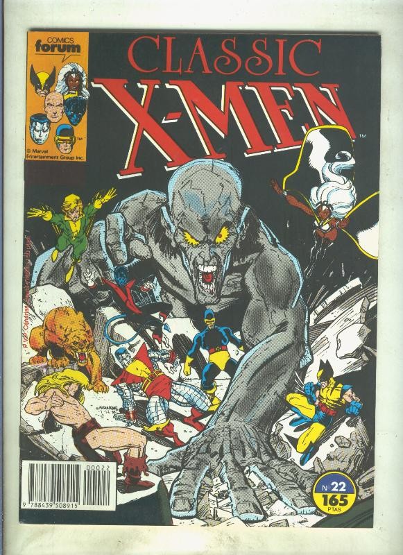 Classic X Men volumen 1 numero 22: Salvar la tierra salvaje (numerado 2 en trasera)