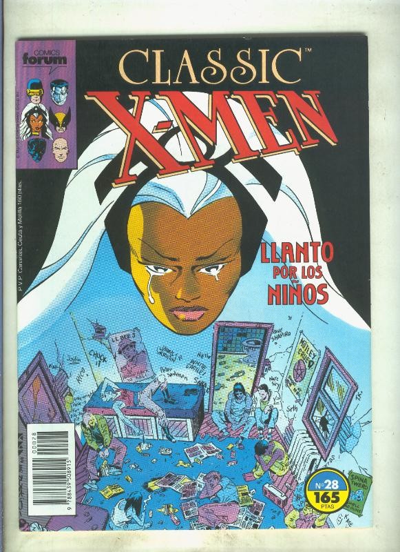 Classic X Men volumen 1 numero 28: Llanto por los niños (numerado 2 en trasera)