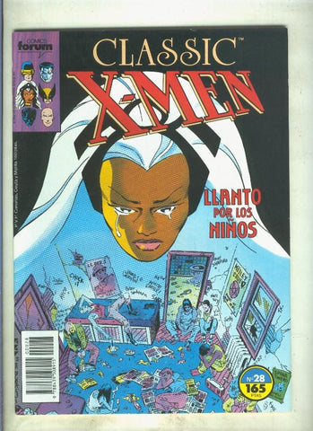 Classic X Men volumen 1 numero 28: Llanto por los niños (numerado 2 en trasera)