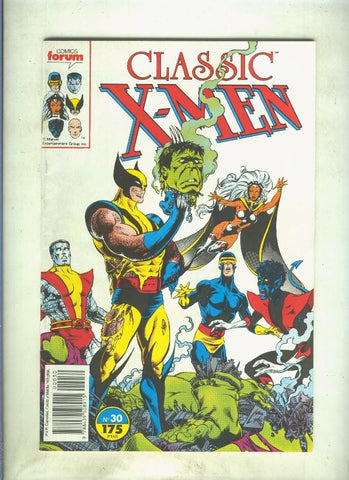 Classic X Men volumen 1 numero 30: Solo se rie cuando me duele (numerado 1 en trasera)