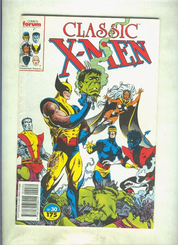 Classic X Men volumen 1 numero 30: Solo se rie cuando me duele (numerado 2 en trasera)