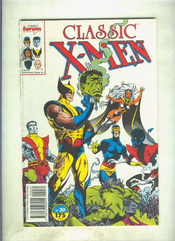 Classic X Men volumen 1 numero 30: Solo se rie cuando me duele (numerado 3 en trasera)