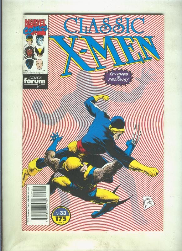 Classic X Men volumen 1 numero 33: La cualidad del odiado (numerado 1 en trasera)