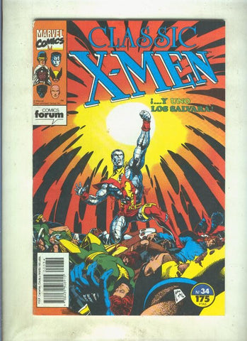 Classic X Men volumen 1 numero 34: El acto del tigre (numerado 2 en trasera)